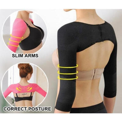 

Shoulder Arm Control Slimming Shaper Long Sleeves Slimmer Shapewear Arm wear  L