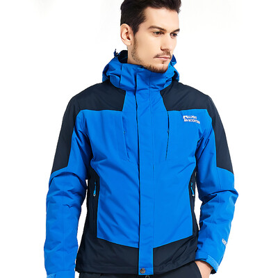 

El Monte ALPINT MOUNTAIN Jackets three-in-one outdoor men&women couples fleece two-piece waterproof warm jacket winter clothes 650-691 Bao Lan male
