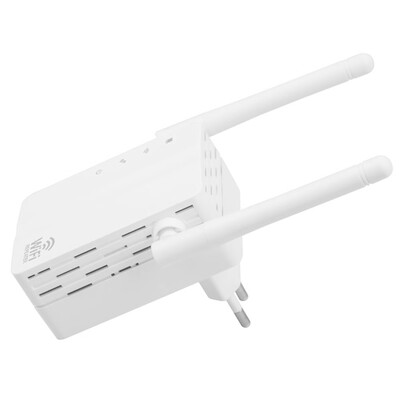 

WD-R606U 300Mbps Wireless Range Extender WiFi Repeater Signal Booster Amplifier Wall Mounted Dual Antenna EU Plug