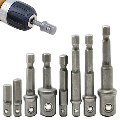 

8pcsSet Socket Adapters For Power Drill Cordless Impact Hex Shank Driver Parts