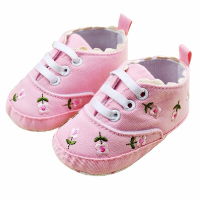 

Baby Girl Flower SpringAutumn Princess Shoes Toddler Footwear Soft Sole First Walker