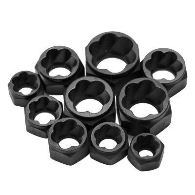 

10pcs Set Damaged Bolt Nut Screw Remover Tool Kit Extractor Removal Tools
