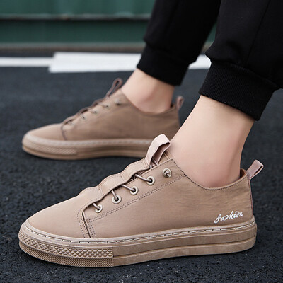 

Spiritual society guy male shoes Korean version of the trend of youth casual canvas shoes mens wild board shoes tide shoes autumn
