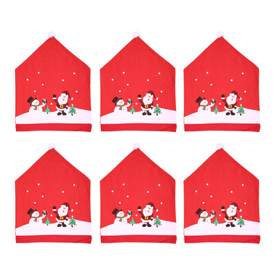 

〖Follure〗Santa Claus Kitchen Table Chair Covers Christmas Holiday Home Decoration
