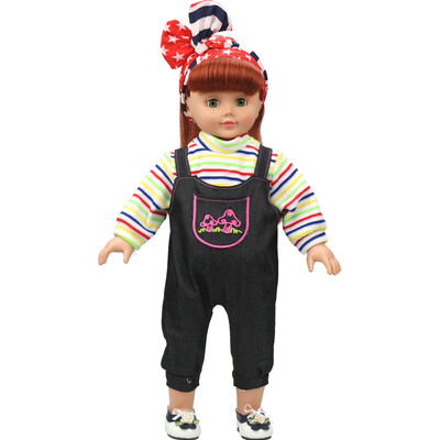

YIWULADIY Doll Clothes Dress For 18 inch Doll Baby Kids Gifts Jumpsuit Party Clothes