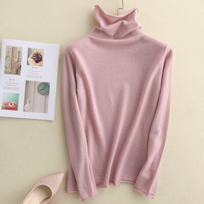

QIANMUCHUN female plane pile collar cashmere woolen sweater fashion 5787
