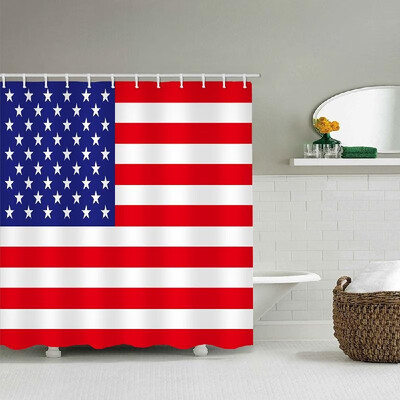 

Shower Curtain Waterproof Polyester Fabric Bath Curtains 12 Rustproof Grommet Holes Anti-mildew Bathroom Curtains for Bathtub Show