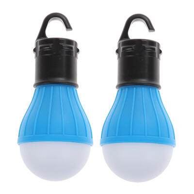 

2 PCS Outdoor Hanging 3LED Camping Tent Light Bulb Fishing Lantern Lamp