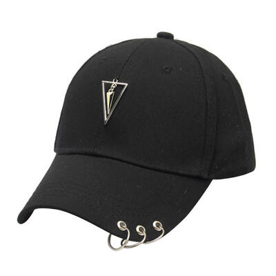 

New Style Iron Hoop Silk Ribbon Baseball Cap Casual Outdoor Sunhat