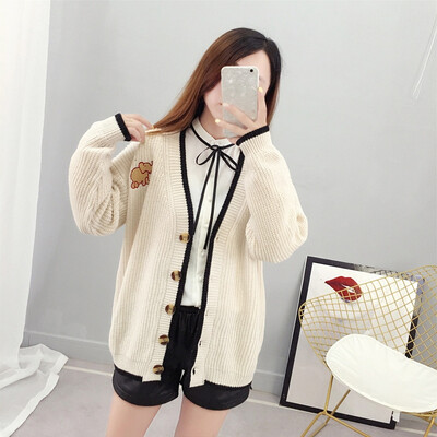 

New spring Autumn 2019 female knit cardigan sweater coat short female a little shawl knitted jacket female