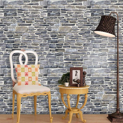 

Gobestart Simulation Brick Stone Rustic Effect Self-adhesive Wall Sticker Home Decor A