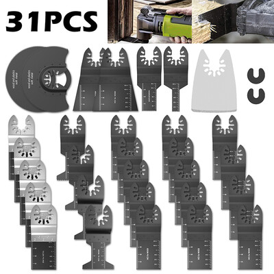 

31Pcs Oscillating Tool Saw Blades for Renovator Power Tools Oscillating Multi Tool Oscilating Multitool Blades for Dremel Blade