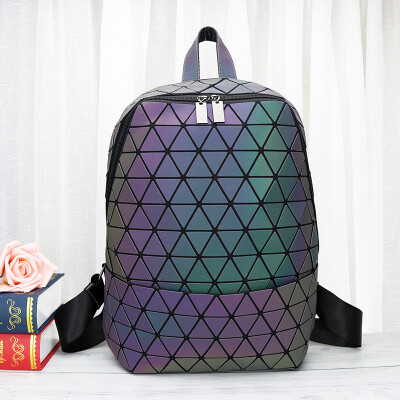 

Laser Geometry Personality Backpack Large Capacity Backpacks Men&Women School Bags