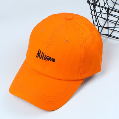 

2009 Korean Blockbuster Korean Alphabet Embroidered Baseball Cap Outdoor Sunshade Cap for Young Couples