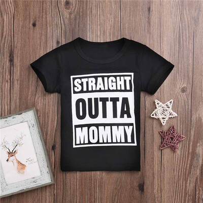 

Toddler Kids Baby Boys Short Sleeve Letter Print T-Shirt Tops Blouse Outfits