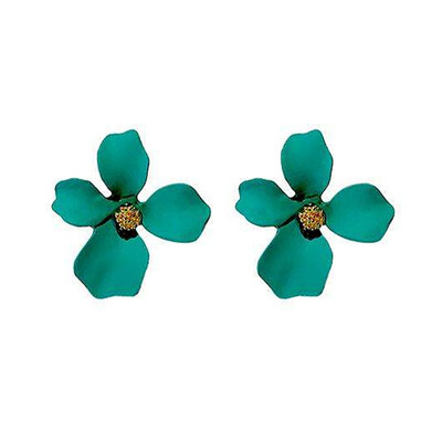 

Korean Style Cute Flower Stud Earrings For Women Fashion Sweet Earrings Femme Brinco Wholesale Jewelry