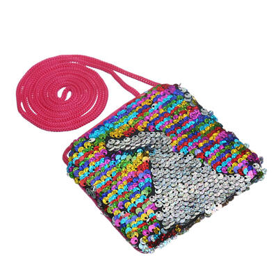 

Cute Sequins Shoulder Messenger Handbags Kids Girls Glitter Crossbody Bags