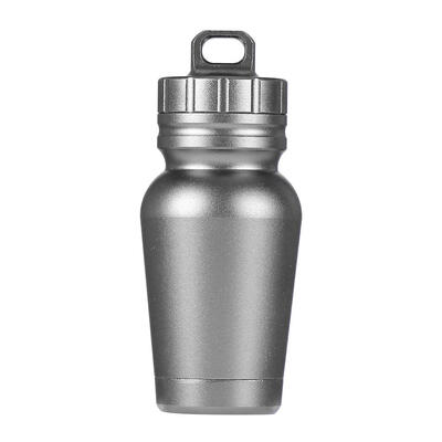 

Aluminum Waterproof Canister Medicine Pill Seal Capsule Outdoor EDC Tool
