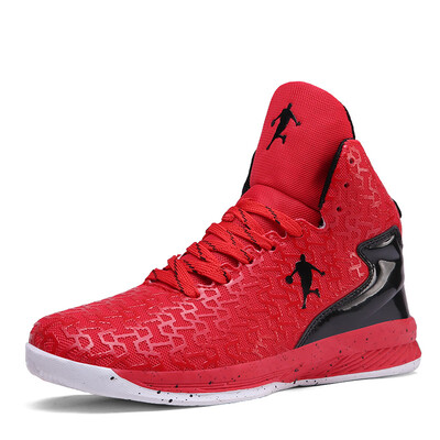 

Basketball shoes male flying woven mesh high-top sports boots non-slip sneakers