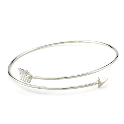 

Popular Women New Fashion Bracelet Arrow Shape Open Bracelet Alloy