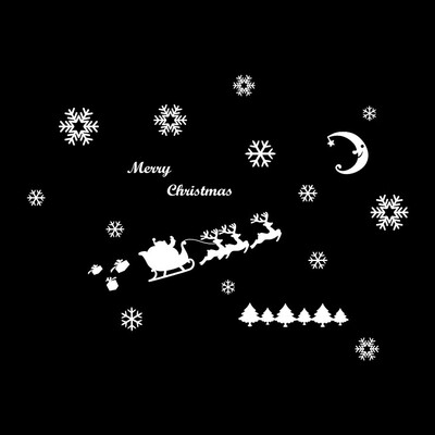 

〖Follure〗Wall Window Stickers Angel Snowflake Christmas Xmas Vinyl Art Decoration Decals