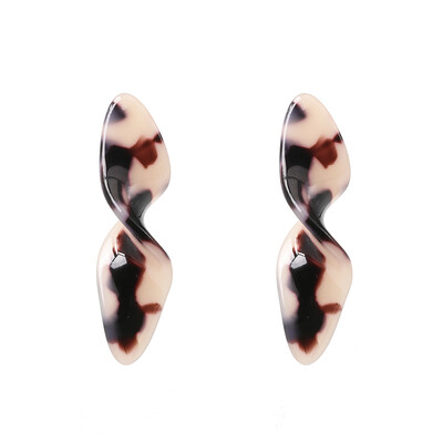 

AOTEMAN 2019 New Design Polygonal Acrylic Resin Dangle Earring for Women Colorful Shell Geometry Earring ZA Wedding Jewelry
