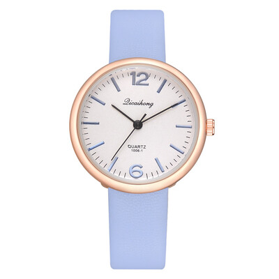 

Korean fashion casual womens PU fashion watch student casual small fresh girls simple watch