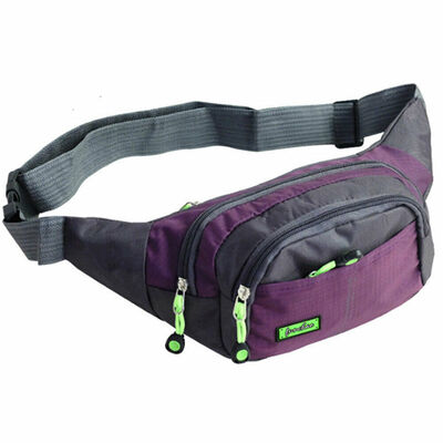 

2019 New Style Zipper Patchwork Running Bag Bum Travel Handy Hiking Sport Fanny Pack Waist Belt Zip Pouch