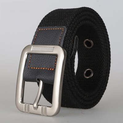 

Unisex belt fashion casual stripe canvas Men Alloy pin buckle belt outdoor sport Men&Women cowboy casual belt
