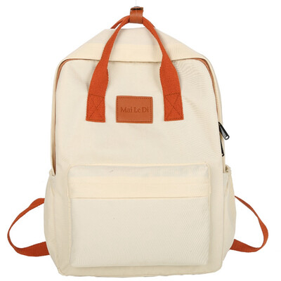 

Solid color bag female ins wind Hyun-a Kim student backpack Korean high school Japanese girls small fresh backpack