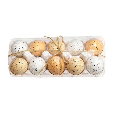 

10pcsBox DIY Easter Simulation Egg Ornaments Children Toys Plastic Eggs