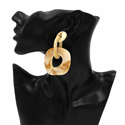 

Olaru Bohemian korean square Stud Earring For Women handmade Earrings Statement Jewelry New Wholesale Accessories christmas gift