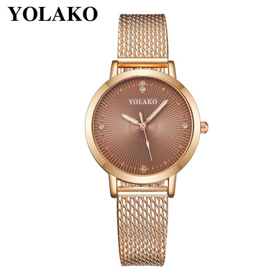 

YOLAKO Watch Ultra Thin Plastic Leather Watch Fashion Women Dress Watch Casual Ladies Quartz Wristwatches Relogio Feminino 533