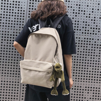 

Ins schoolbag female Korean high school students simple&ancient feeling Sen department backpack male computer large backpack