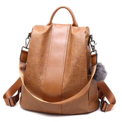 

New Backpack Large Capacity Simple Anti-theft Bag Women Casual Wild Soft Leather Shoulder School Bags For Teenager Girls
