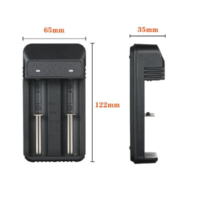 

Rechargeable Lithium Battery Charging with USB Cable for Li-ion 16340 18650 26650 32650