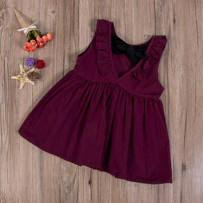 

2018 Cute Loose Sleeveless Baby Dress