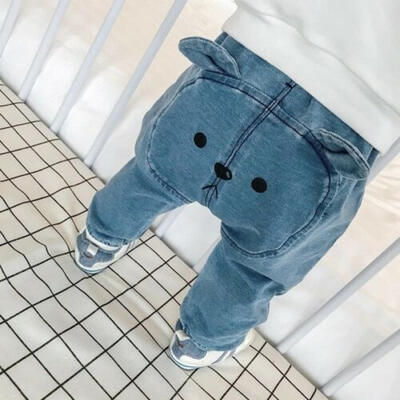 

Toddler Infant Baby Boys Girls Bear Bottoms Harem Pants Leggings Trousers 0-3Y