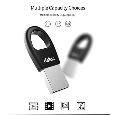 

Netac U328 64GB USB Flash Drive USB20 PenDrive Pen Drive U Disk Key Ring Mini Encryption Flash Drive