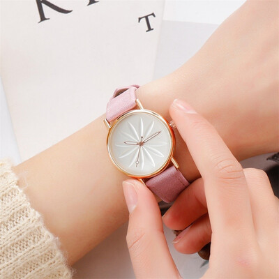 

RM Women Fashion Leather Band Analog Quartz Round Wrist Watch Watches
