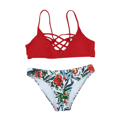 

Roseonmyhand Women Sexy Push-Up Padded Bra Beach Halter Bikini Set Swimsuit Swimwear