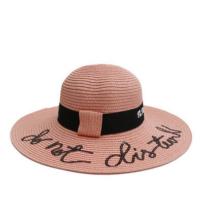 

Hat womens beach holiday straw hat outdoor travel large brim Sun Hat Sun UV summer Joker Sun Hat