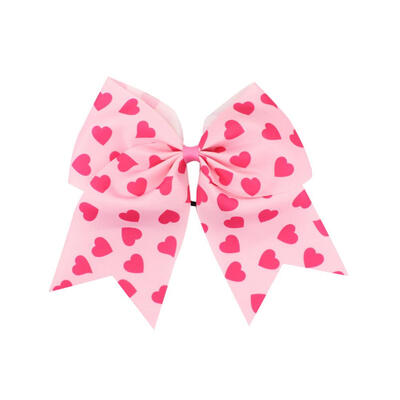 

Girls Bowknot Rainbow Print Elastic Headband Ribbon Hair Rope Headwear