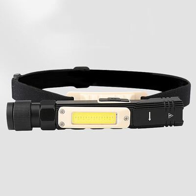 

Super Bright 2-sided Lighting LED Headlamp Battery Headlight Flashlight 5 Modes