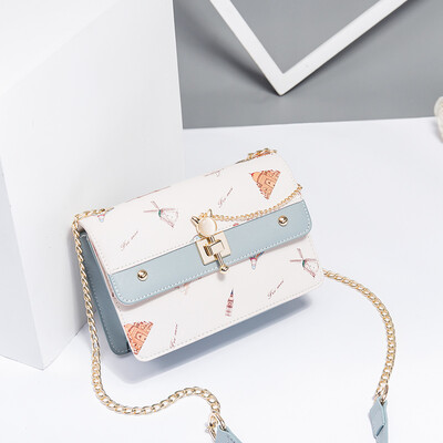 

Summer ins single-shouldered girls tide Korean version of Joker student chain Messenger bag fashion