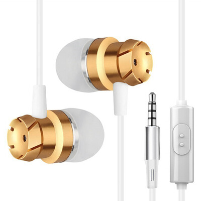 

EN30 Metal In-ear Earphone Wire Headsets Universal Moving Coil Metal Wire Control In-ear Sport Portable Durable Earphone
