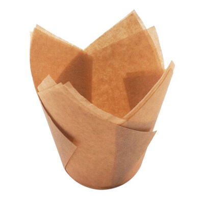 50Pcs Oil-proof Tulip Cake Cup Muffin Cupcake Liner Paper Holder Baking Tool