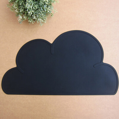 

New Design Kitchen Accs 47527cm Utensil Mat Heat Resistent Silicone Cloud Shape Placemat For Baby Tableware Mats Pad