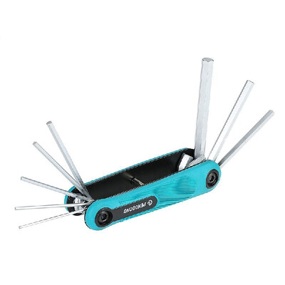 

PENGGONG 8PCS Folding Hex Screwdriver Screw Wrench Multi-size Hexagonal Screwdriver Spanner for Bicycle Appliance Repair Tool