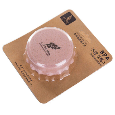 

Siaonvr Portable Straw Wheat Plastic Telescopic Drinking Collapsible Folding Cup